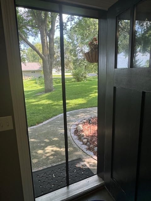 Heavy Duty Garage Door Screen for 2 Cars, Fits Door Size 16x7FT, Magnetic Fiberglass Garage Screen Door with Reinforced Mesh, Self Sealing, Easy Install, Fresh Air Flow, Pet and Kid Friendly customer photo 2