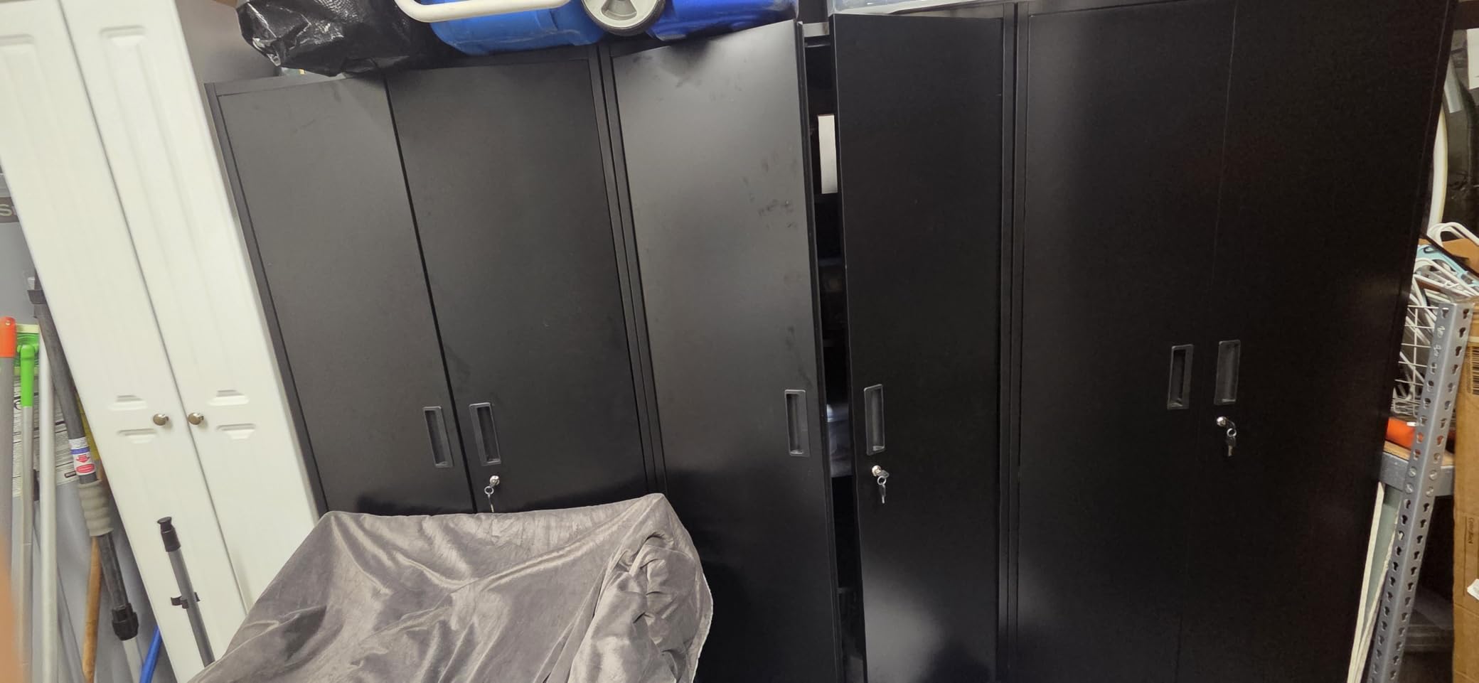 Greenvelly Metal Lockable Storage Cabinet, 72