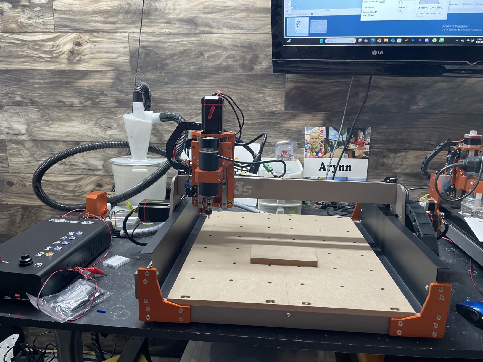 FoxAlien Masuter 3S CNC Router Machine with NEMA 23 Closed-Loop Stepper Motor, 400W Spindle 3 Axis Engraving Milling Machine for Wood Acrylic Aluminum Carving Cutting customer photo 2