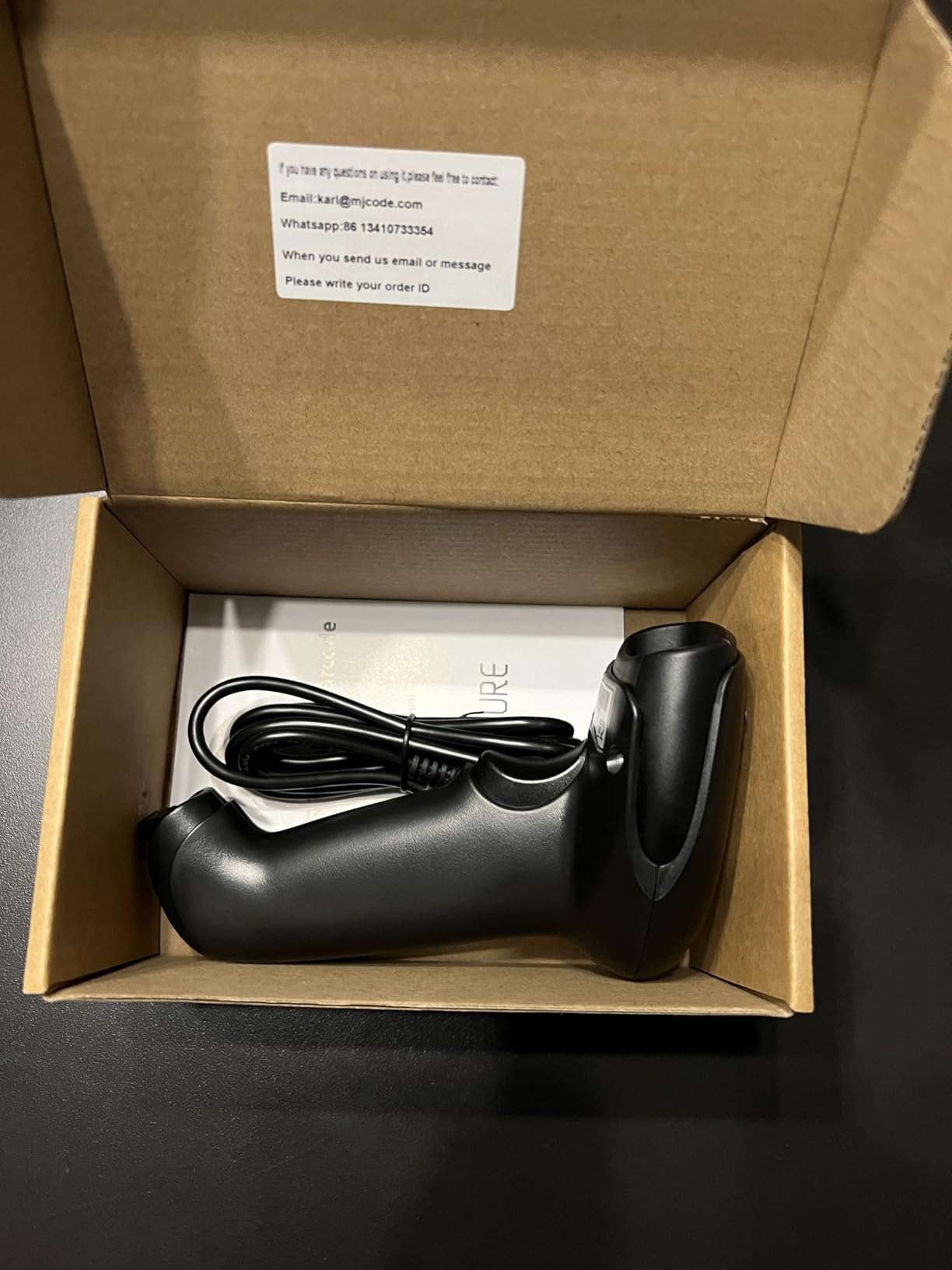 Symcode Wireless Barcode Scanner Versatile 2-in-1 (2.4Ghz Wireless+USB 2.0 Wired) Handheld Automatic 1D Laser Barcode Scanner 328 Feet Transmission Distance Rechargeable customer photo 1
