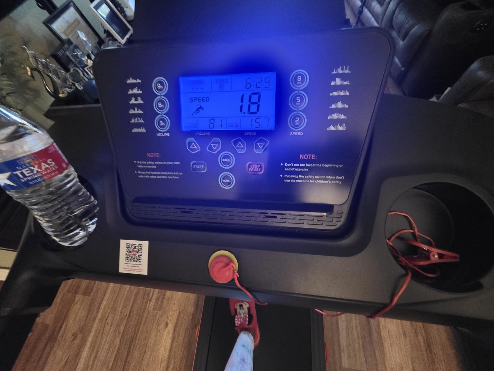 ATEEDGE Treadmills for Home, 15% Auto Incline, Foldable, 350LB Capacity | 18-Inch Wide Running Belt; Quiet 3 HP Motor; Heavy-Duty Support; Shock Absorption Deck; Joint-Friendly Cushioning customer photo 2