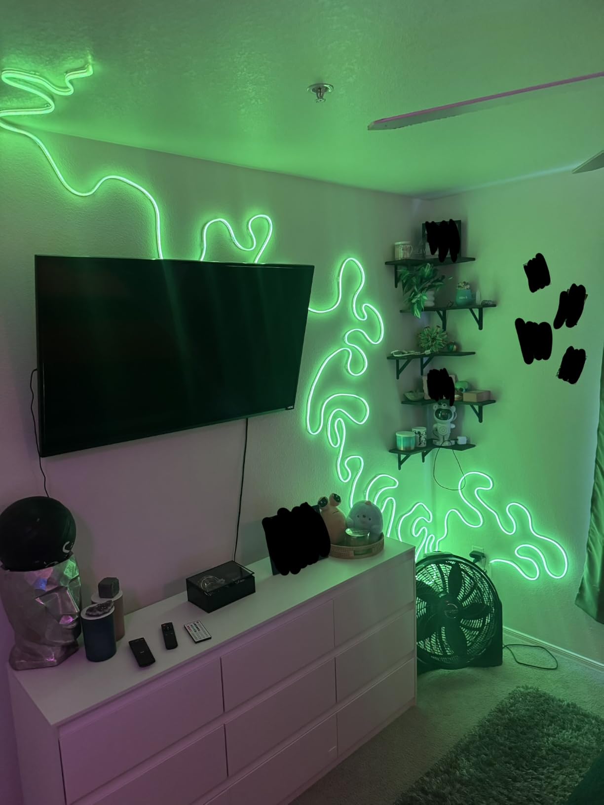 SILFU Neon Rope Lights, 50FT RGB LED Strip Lights | Waterproof IP67 LED Lights for Bedroom, DIY Design, Music Sync, 44Key Remote Control, Multiple Modes for Bedroom, Decoration customer photo 2