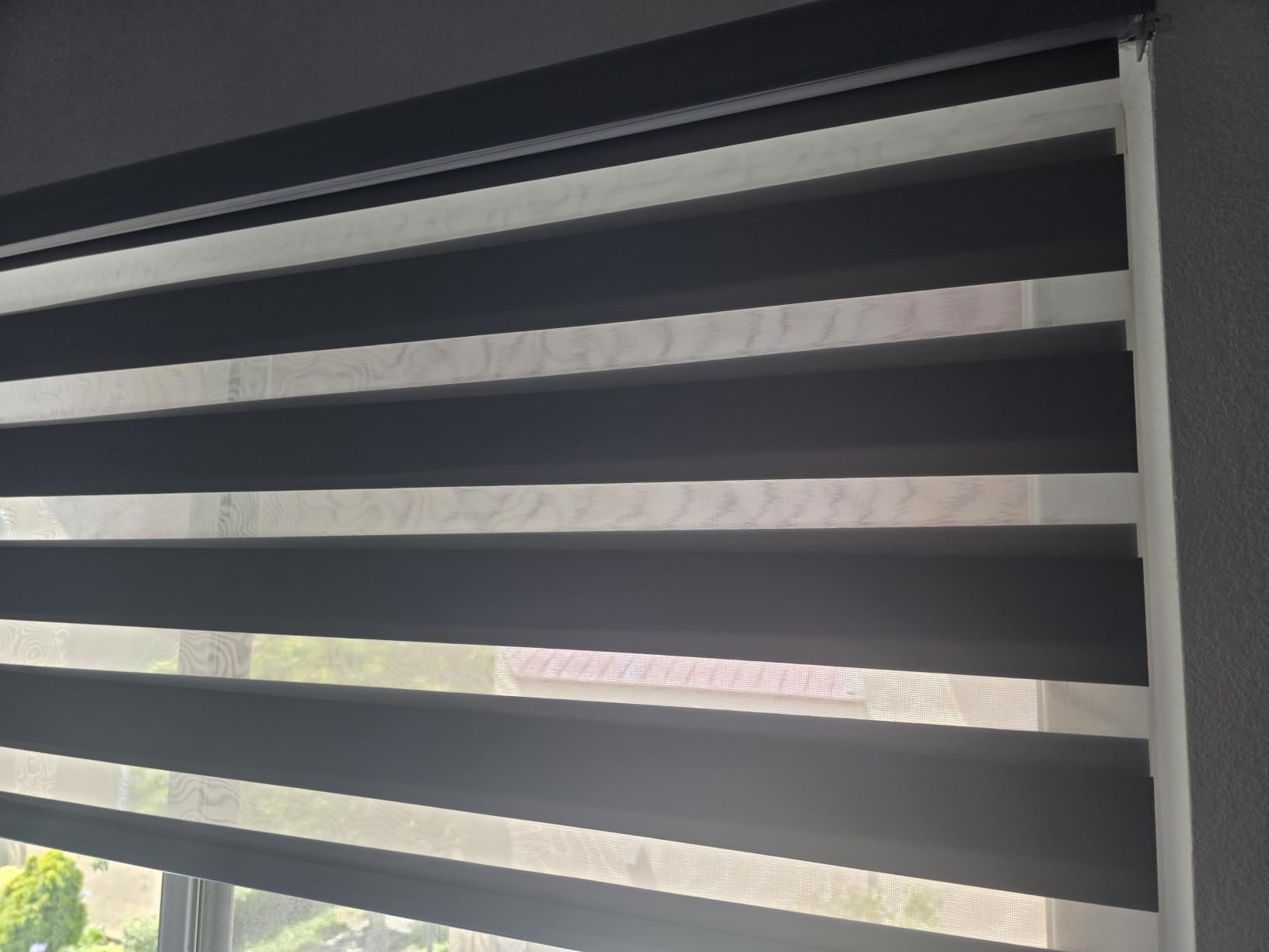 ChrisDowa Cordless Zebra Blinds for Windows, Light Filtering Roller Shades | 35