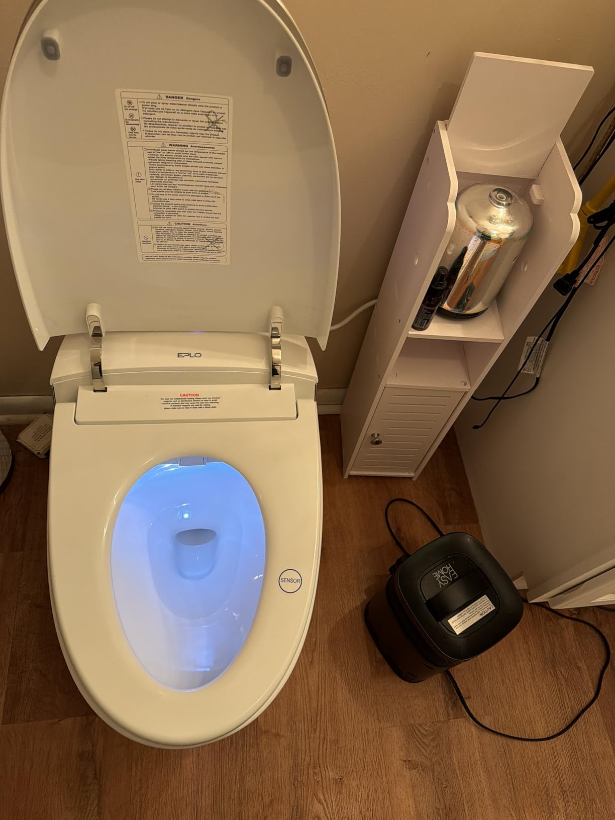 EPLO Smart Toilet Built in Tank Auto Open Bidet with Foam Shield - iX7 PRO | Elongated Heated Seat, Booster Pump-Assisted 1000g MaP Auto Flush, Instant Heated Water, 17 inch ADA Seat Height, High-Speed Dryer customer photo 2