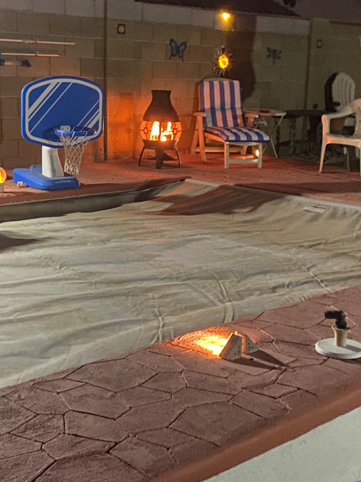 BALI OUTDOORS Fire Pit Wood Burning Chiminea Outside | Fireplace Patio Small Firepit, Size 17.7