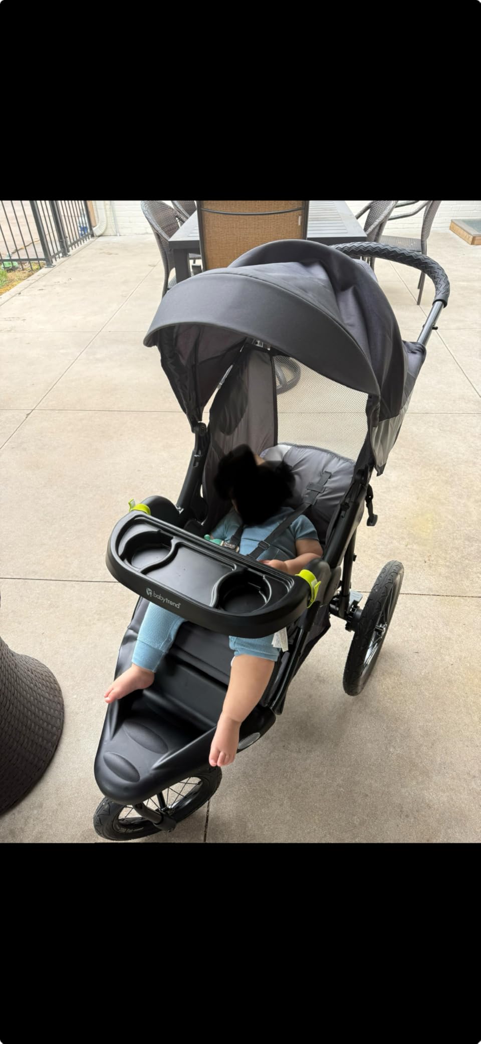 Baby Trend Expedition Zero Flat Jogger with LED Lights, Dash Grey customer photo 1