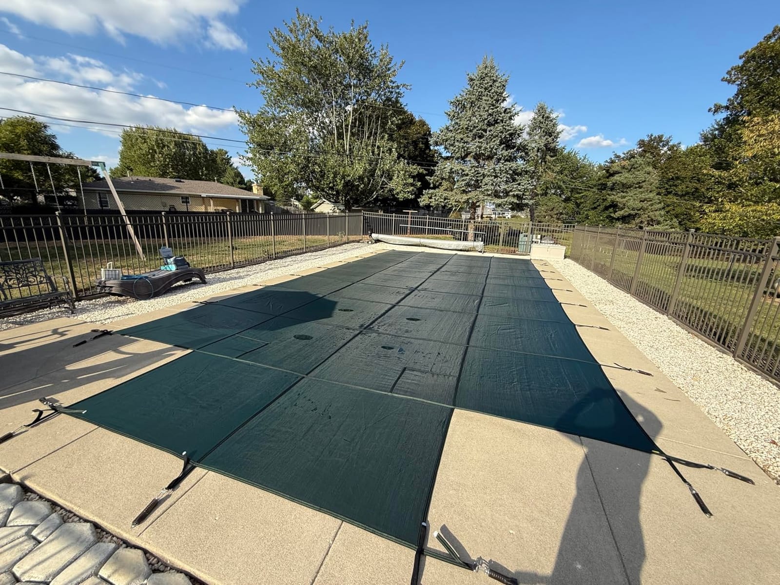 VEVOR Inground Pool Safety Cover, 18' x 36' with 4' x 8' Center End Step | For Winter Swimming Pool, Durable PP Material, With Drainage Holes, Robust Protection System customer photo 1