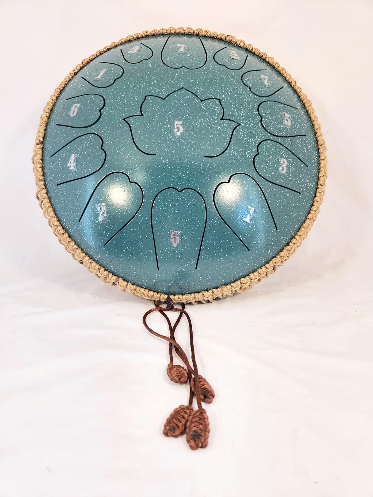 Steel Tongue Drum - 12-Inch 13-Notes Tongue Drum, C Major Outdoor Rain Drum with Music Book, Handpan Drums Mallets and Carry Bag (Green) customer photo 1