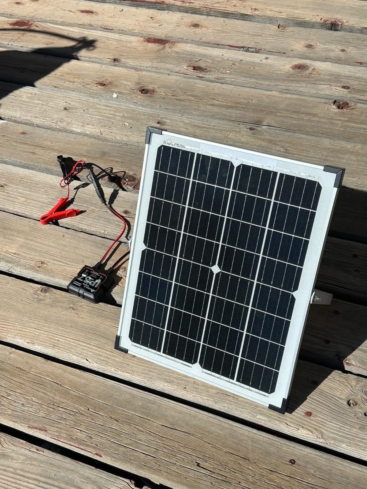 SOLPERK 30W 12V Solar Battery Charger Battery Maintainer + MPPT Controller | Solar Panel Kit Waterproof Trickle Solar Battery Charger for Car RV Boat Motorcycle Adjustable Mount Bracket 30W Solar Panel customer photo 2