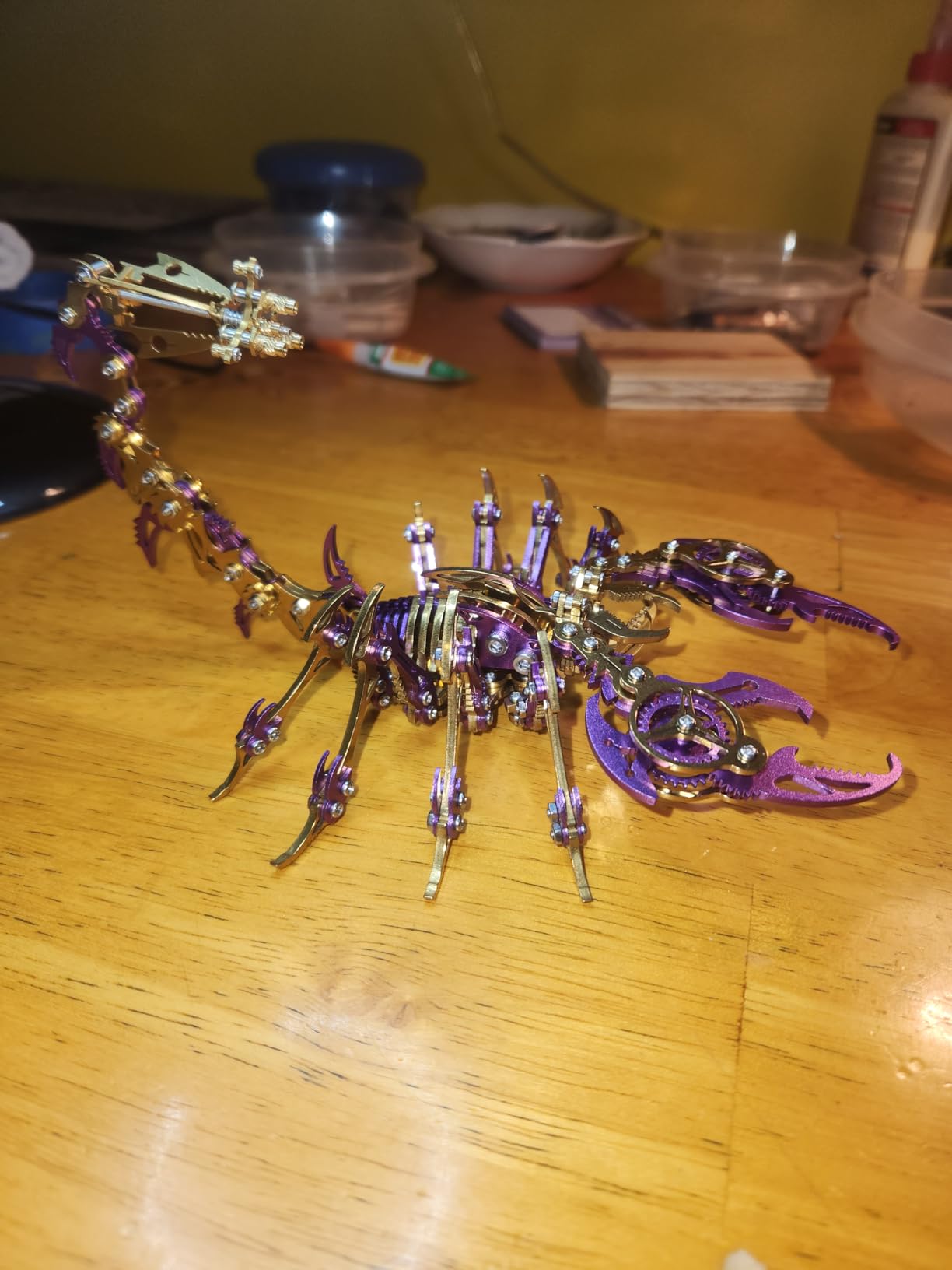 Metalkitor Scorpion 3D Metal Puzzles Kits for Adults Teens - 454 Pcs - Mechanical Assembly Models - 4 Hours to Build - Ideal for Gifts and Decorations (Red and Black) customer photo 1