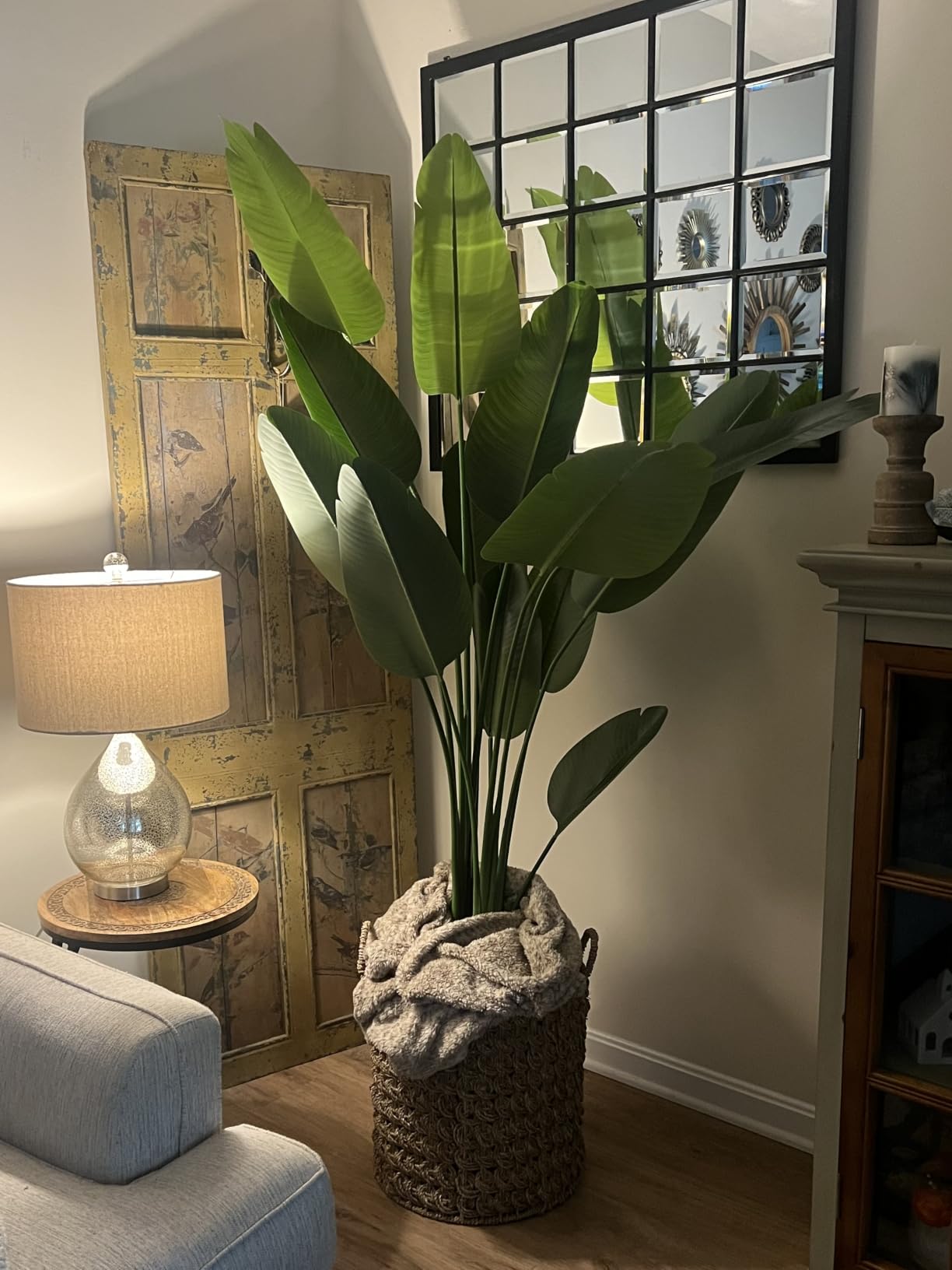 Bird of Paradise Plant Artificial 6ft, Faux Plants Indoor Tall with 12 Trunks - The Perfect Indoor Silk Floor Plant for Home Decor in Living Room, Office, and Bedroom (6FT Bird of Paradise) customer photo 2