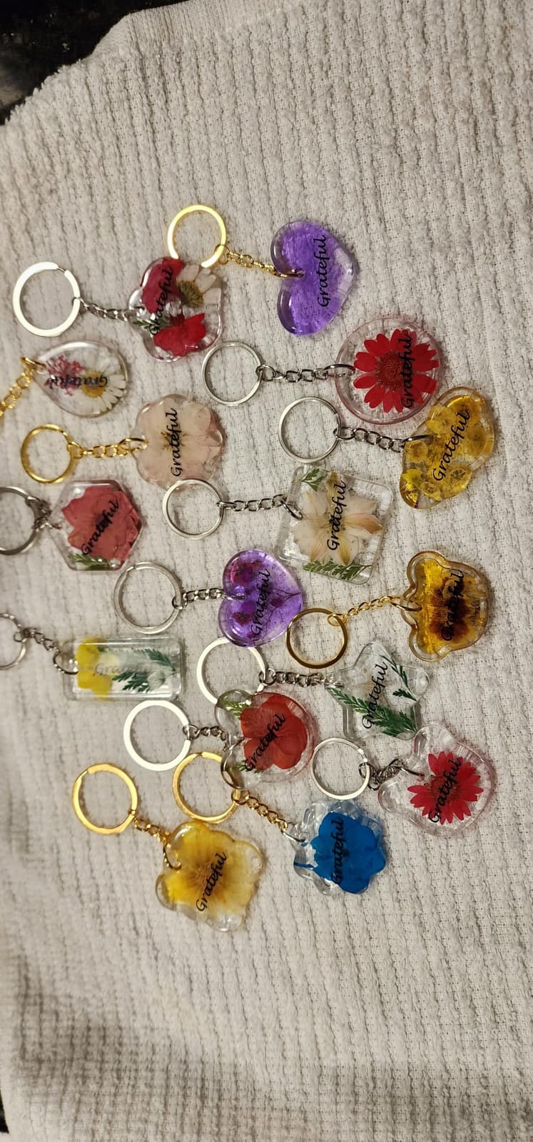 LET'S RESIN Keychain Resin Molds Silicone, 16 Cavity Pendant Casting Mold | Silicone Molds with Hanging Holes, UV & Epoxy Resin Jewelry Mold for DIY Keychains, Charms, Pendants, Beginner Friendly customer photo 2