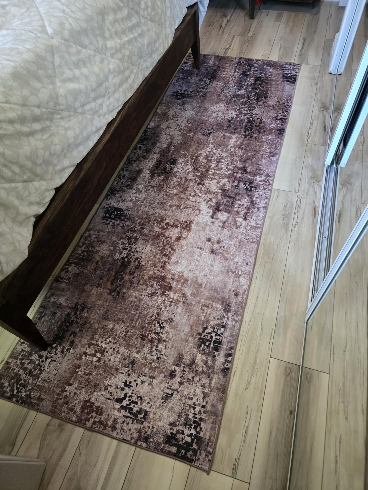 Ompaa 2x6 Rug Runners for Hallways Kitchen Runner Rug Non Slip Washable Grey Long Runner Rugs with Rubber Backing Soft Abstract Carpet Runner for Hallways, Kitchen, Bedroom, Bathroom, Entryway customer photo 2
