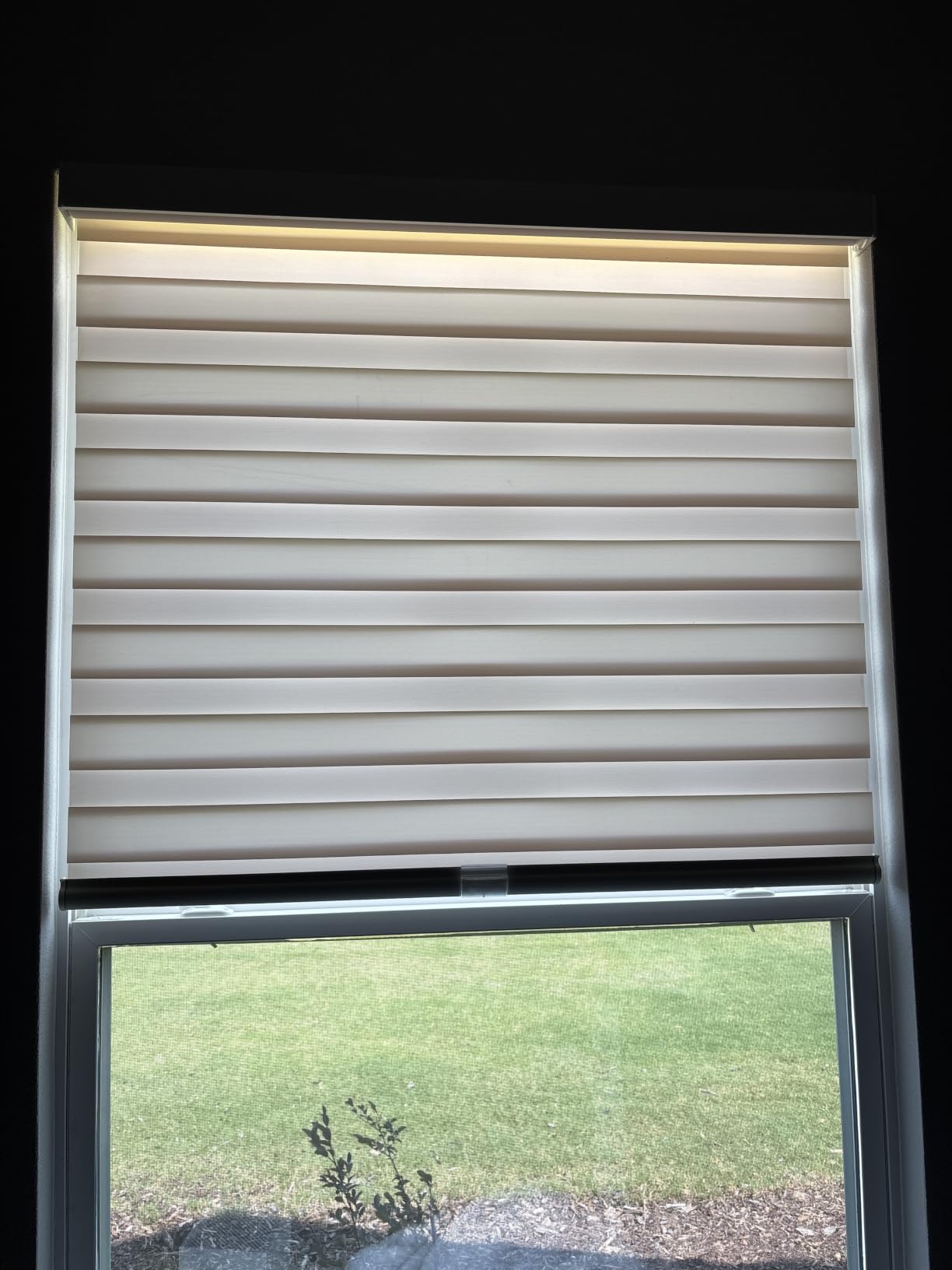 AOSKY Cordless Zebra Blinds for Indoor Windows, 34