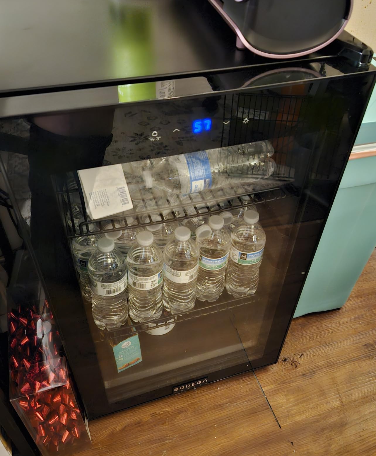 BODEGACOOLER Commercial Refrigerator, 36.8 Cu.Ft Glass Door Beverage Cooler | Upright Double Door Merchandiser Display Refrigerator with Soft LED Light, Adjustable Shelves, 4 Heavy-Duty Casters customer photo 2