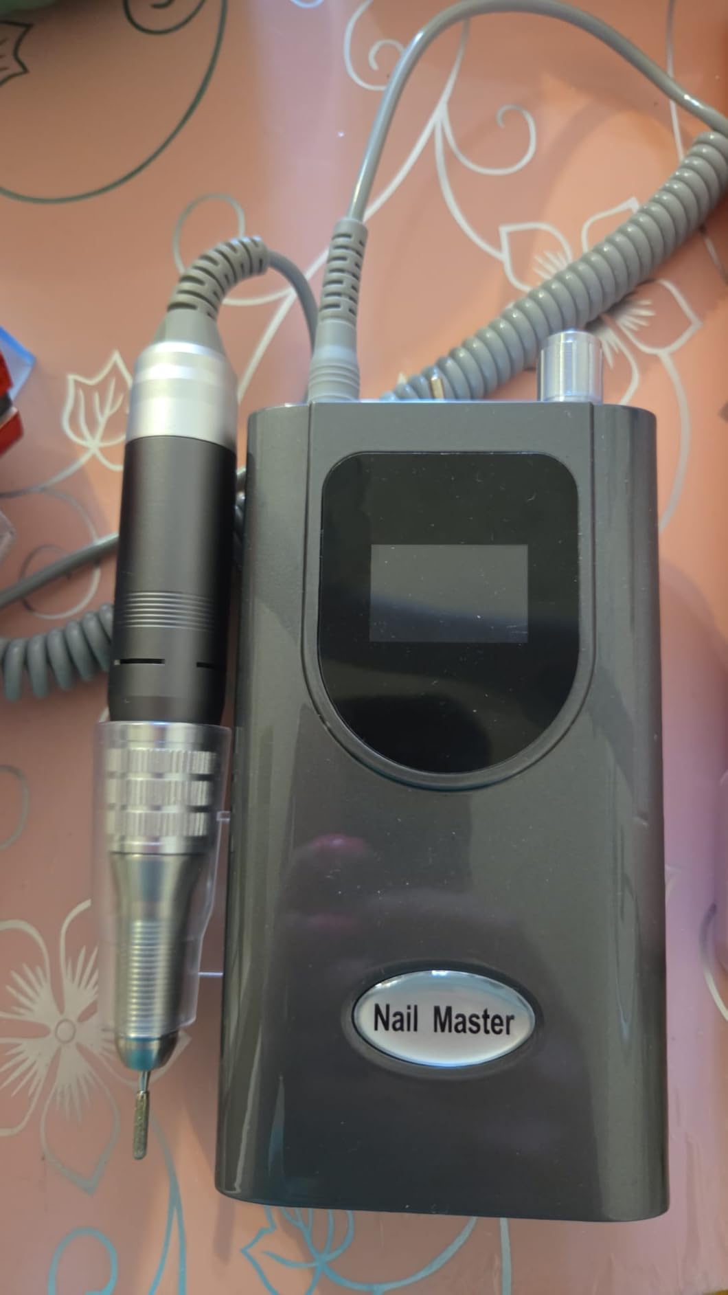 Professional Nail Drill Machine, HoMove 35000RPM Portable Nail Drills, Rechargeable Efile Nails Drill, Low Heat Electric Nail File for Acrylic Gel Nails (Grey) customer photo 2