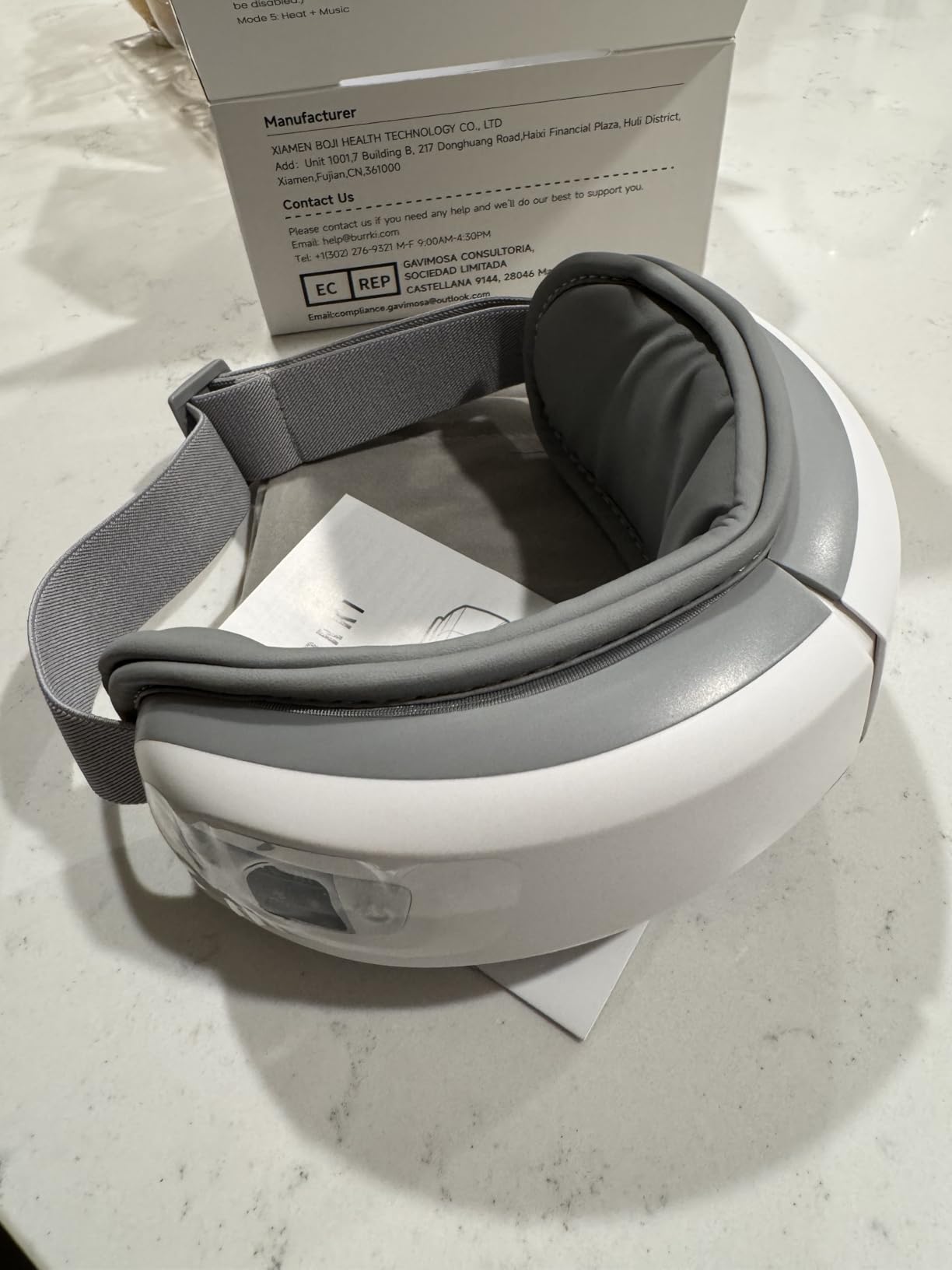 Eye Massager with Heat & Bluetooth Music, Birthday Gift for Dad Mom Men Women, Heated Eye Mask for Migraines Relief, Reduce Strain, Headache Relief and Improve Sleep, Eye Care Device customer photo 1