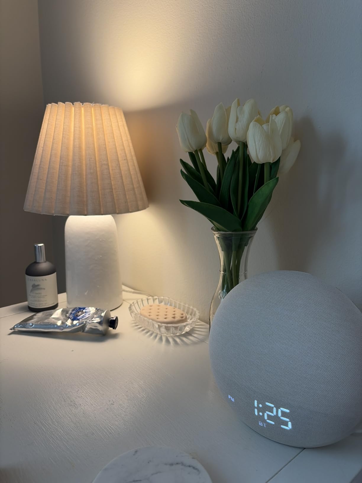 Odokee Sunrise Alarm Clock White Noise Machine: Natural Wake Up Light | Dimmable Clock with Bluetooth Speaker for Bedroom - 25 Sleep Sounds for Baby Adults Kids Putty customer photo 2