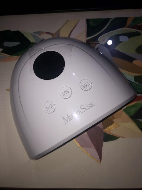MelodySusie UV Nail Lamp P-Plus30F for Gel Polish-Fits Whole Hand & Feet | 36W, 30 Dual-Source LED Beads, 3 Timers 30/60/99s, Smart Sensor, Low-Heat Mode, Jelly Gel, Base Top Coat, for Beginners at Home customer photo 2
