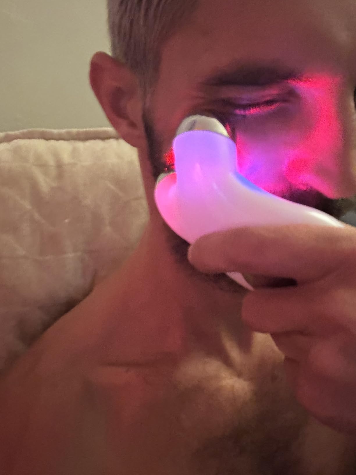Microcurrent Facial Device, Latest Red Light Technology, Enhances The Ability to Lift The Face and Tighten The Skin, Facial Wrinkle Equipment, Smart Photon Micro-Current Device, Model: EP-300 customer photo 2