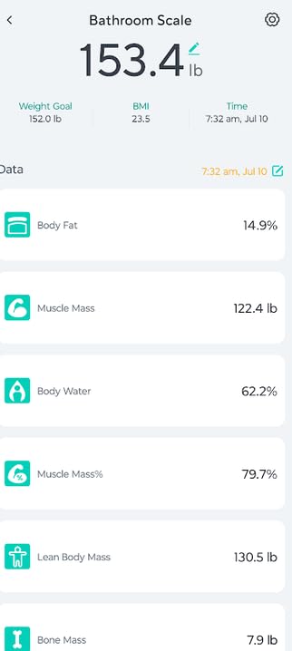Wyze Scale Ultra, Smart Scale with 4.3 Color Display, Digital Bathroom Scale for Body Weight BMI Muscle Mass Composition, Wi-Fi & Bluetooth Body Fat Scale with Heart Rate, 400 lbs (Black) customer photo 1