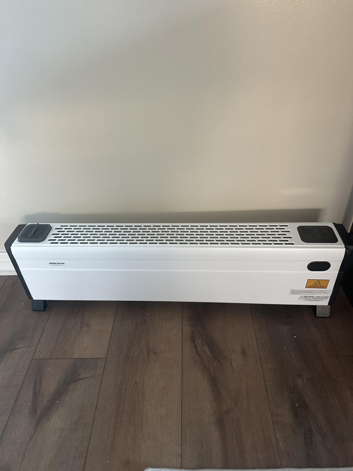 ROVSUN 32'' Electric Baseboard Heater with Remote, Convection Space Heater | 1500W, Overheat & Tip-Over Protection, 3 Adjustable Heating Modes, Touch Panel, for Indoor Home Bedroom Office, 2 Packs customer photo 1