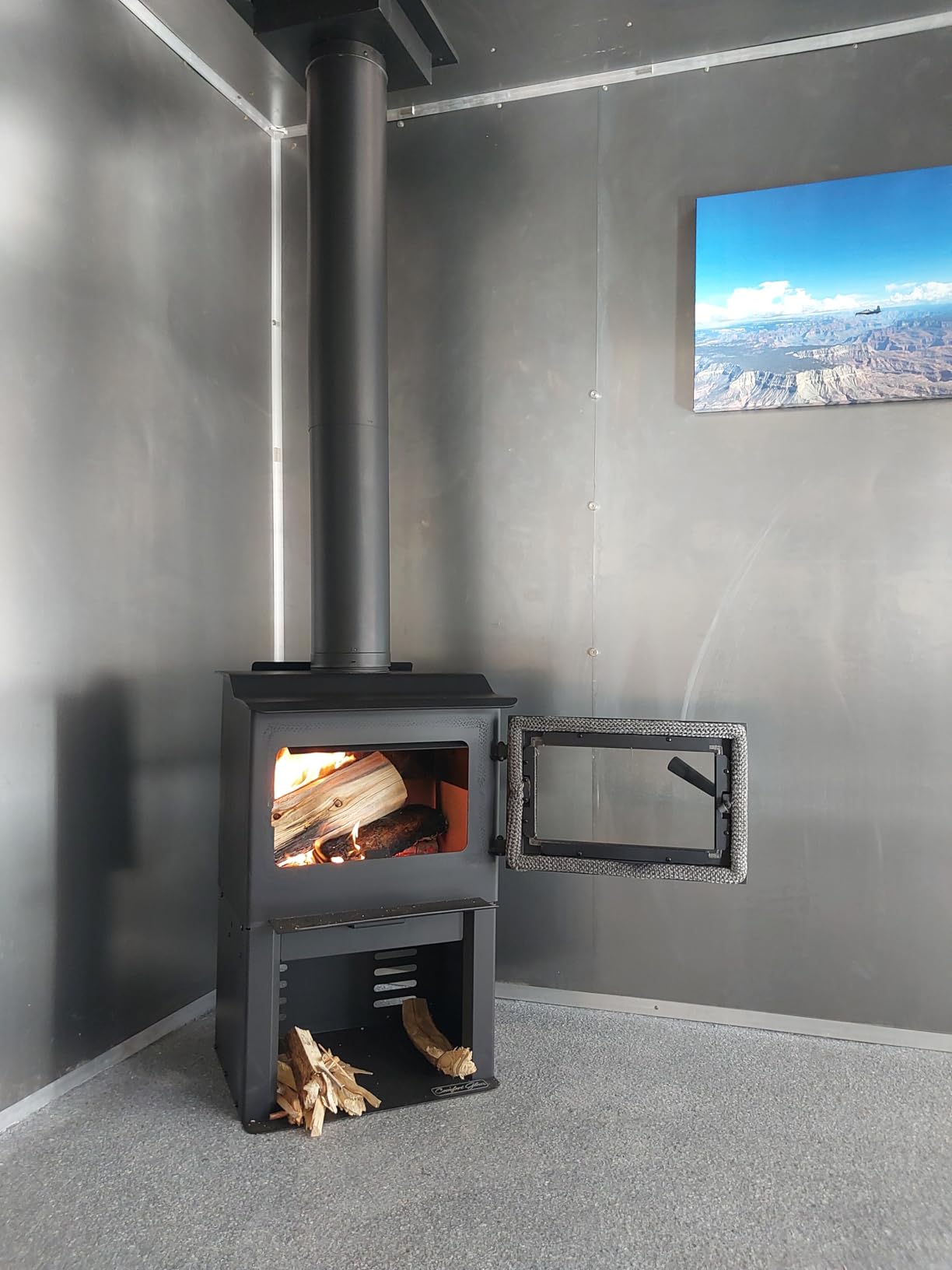 Comfort Glow Wood Burning Stove, Fits 18 inch Logs - CGWS1500, EPA Certified, Solid Fuel Stove customer photo 2