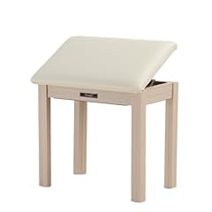 Sanpuli Solid Wood Piano Bench with Storage, Piano Stool and Padded Cushion, Keyboard Bench with Bookcase, Piano Chair and Piano Seat with High-Density Sponges customer photo 1