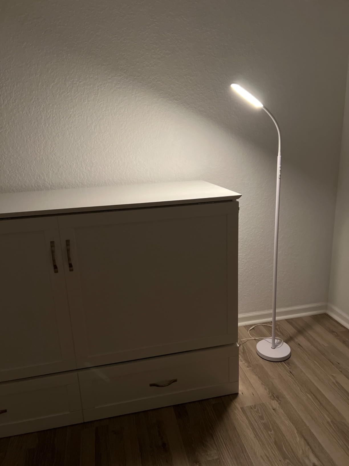 LanSuper 10000 Lux Light Therapy Happy Lamp, UV-Free Sunlight Floor Lamp | Full Spectrum, Remote & Button Control, 10 Color Temperature, 6 Brightness, Timer, 360° Adjustable Curved Neck, Memory Function customer photo 1