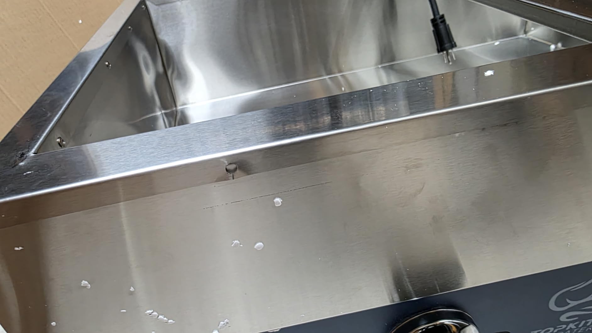 TOPKITCH ETL Listed 6 Pan Commercial Food Warmer, Electric Bain Marie Countertop Stainless Steel Buffet Steam Table for Catering and Restaurants(6×1/3 GN Pan,120V/1700W) customer photo 1