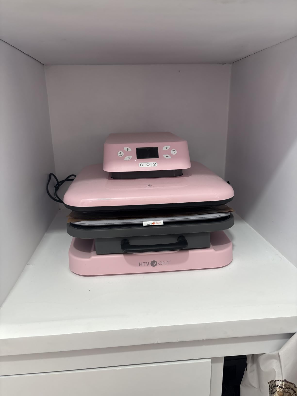 HTVRONT Auto Heat Press Machine for T Shirts - Heat Press 15x15 with Auto Release - Heats Up Fast & Heat Evenly, Professional Heat Press Machines for HTV, Sublimation, Heat Transfer Projects customer photo 2