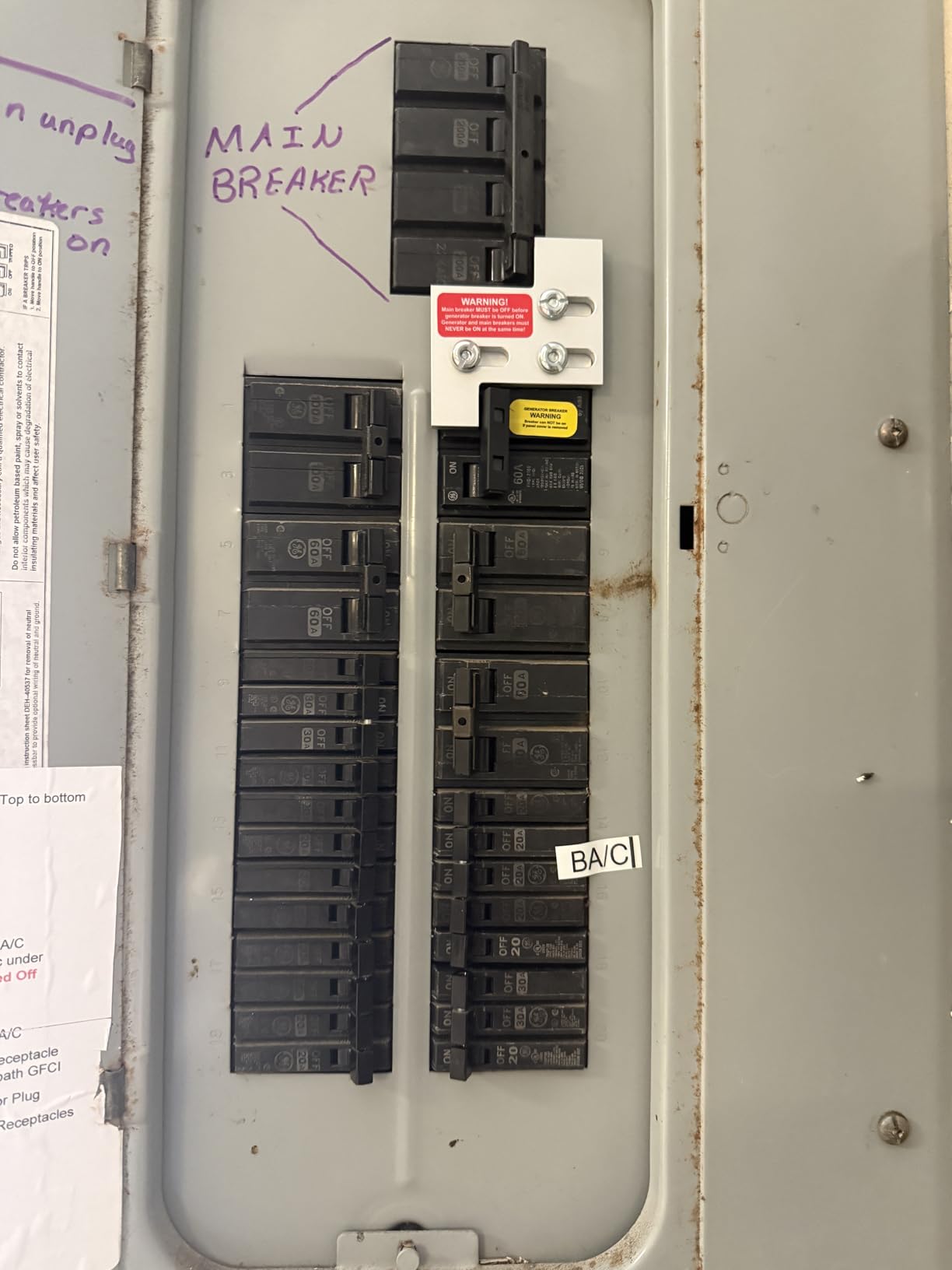 Generator Interlock kit for General Electric GE 150/200 Amp Panels | Professional Interlock kit, 1 1/4