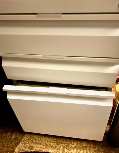 Approgreent 2 Drawer File Cabinet, File Cabinets for Home Office, Printer Stand, File Cabinet with Lock, Lateral Filing Cabinet for A4/Letter/Legal Size File Folders, Assembly Required(Black) customer photo 2