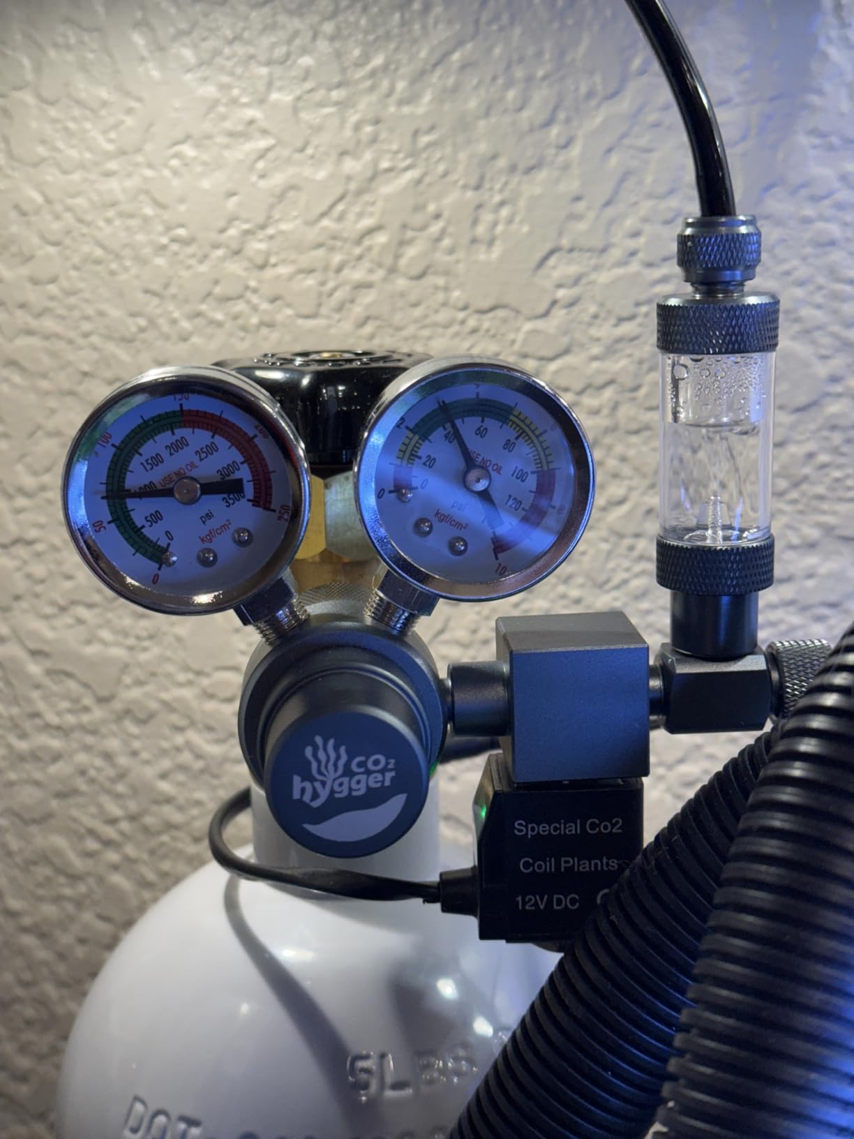 Aquarium Regulator with Dual Pressure Gauges, 12V DC Solenoid Valve, Bubble Counter & Check Valve - Precise Display for Aquatic Plant CO2 System customer photo 1