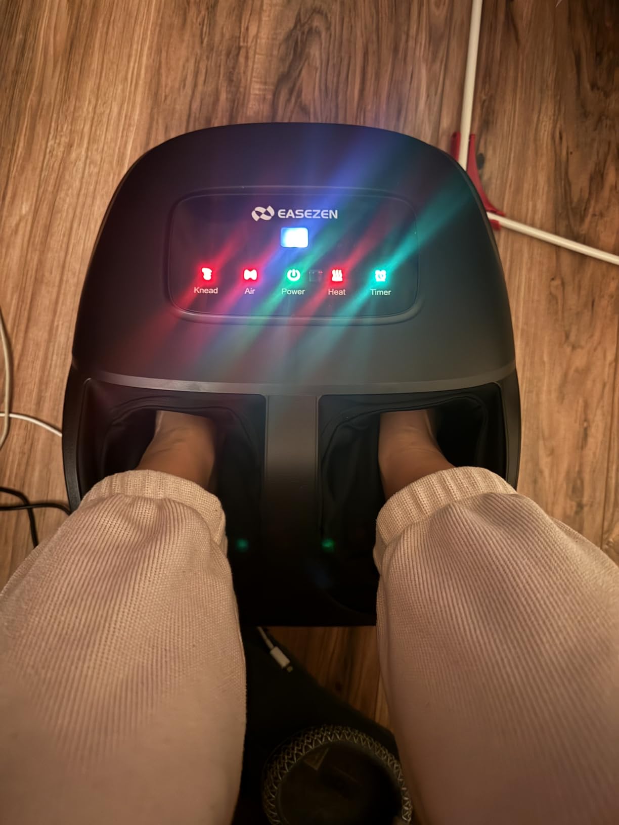 EaseZen Foot Massager Machine with Heat, Shiatsu Foot Massager with Remote, 2026 Upgraded Deep Kneading, for Plantar Fasciitis, Neuropathy, Birthday Gifts for Women Mom Men Dad, Up to Foot Size 14 customer photo 2