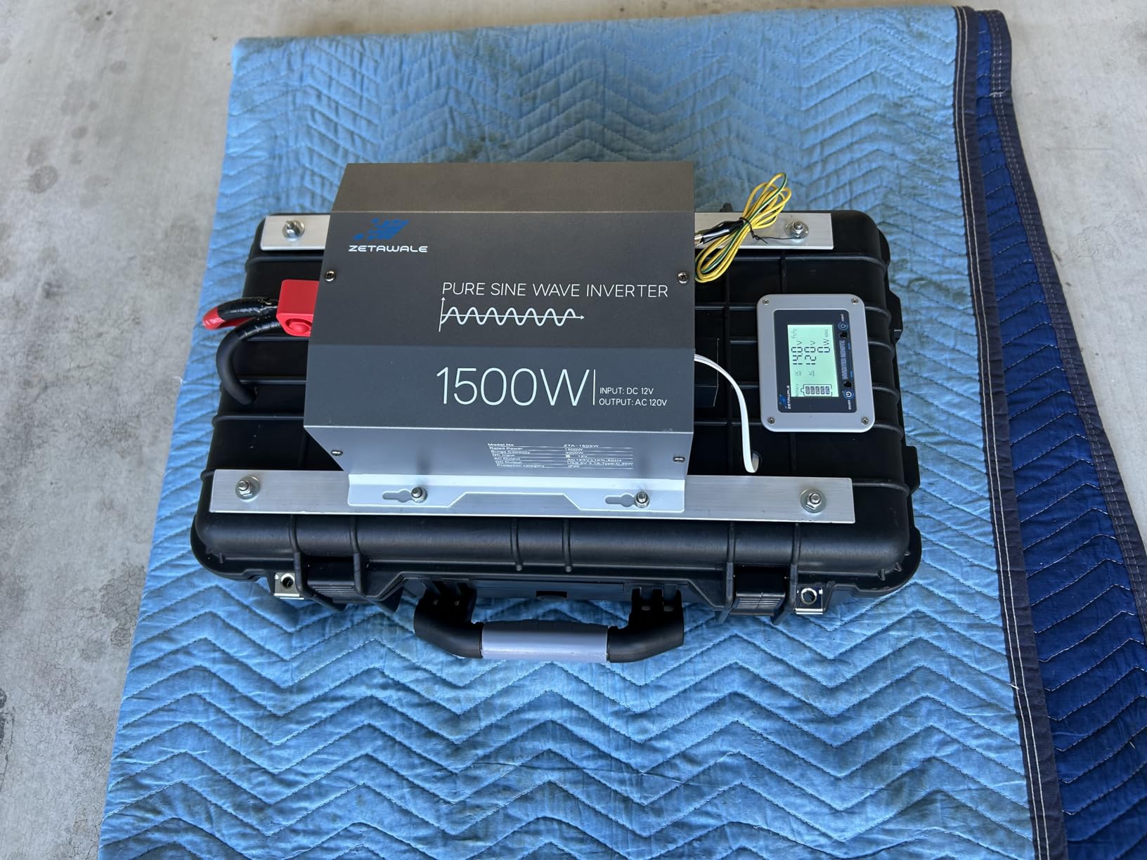 2500W Pure Sine Wave Inverter 12V DC to 120V AC with Built-in ATS for RVs | 5000W Peak, Auto Transfer Switch, LCD Remote, 2AC Outlets,USB & Type-C,Hardwire Ready for RV Electrical Systems, Off Grid Use customer photo 2