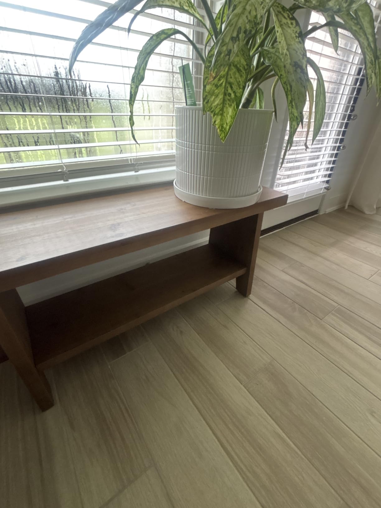 HOKYHOKY Wood Entryway Bench - 31.5