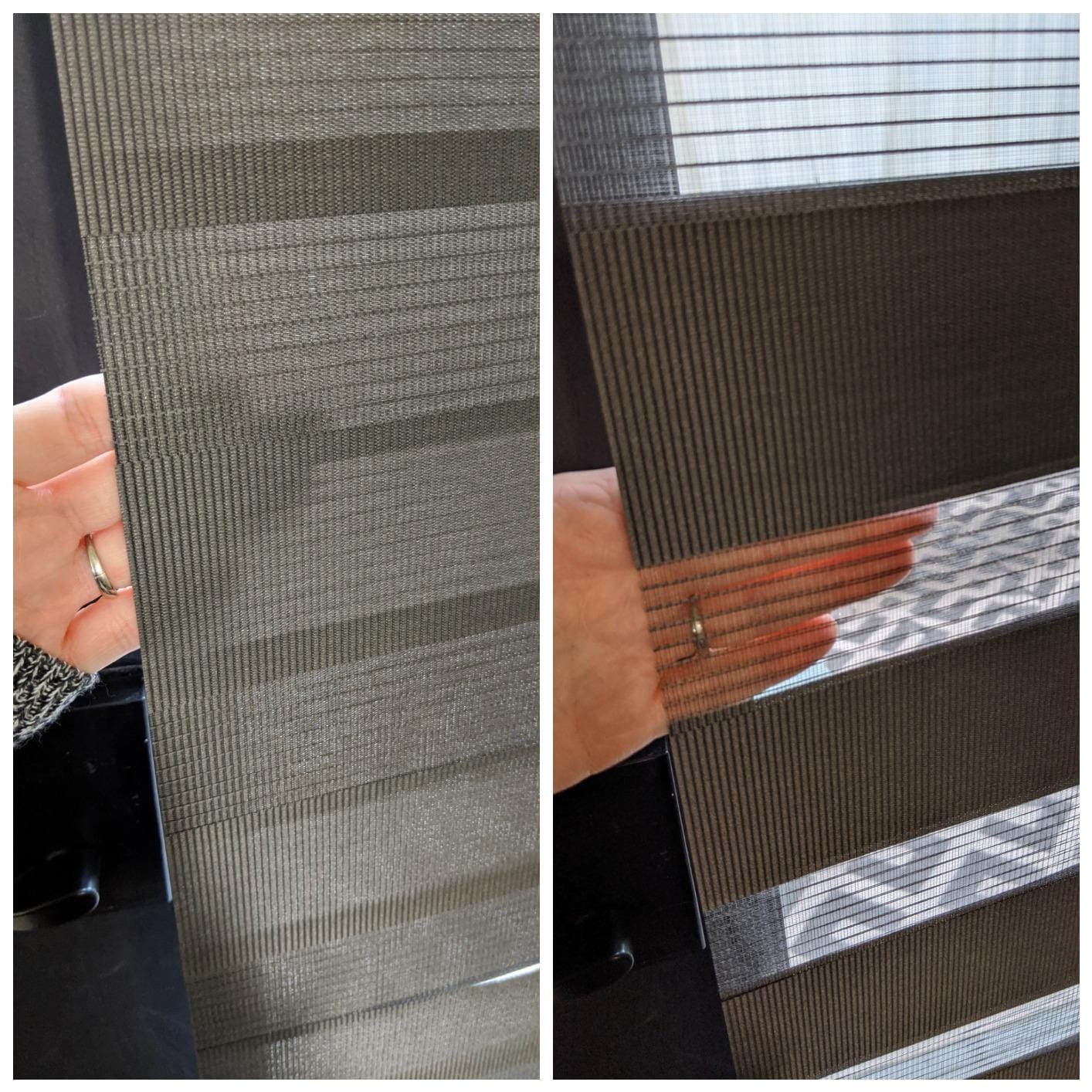 Foiresoft Zebra Blinds Custom Size Day Night Dual Layer [Basic,White] customer photo 2