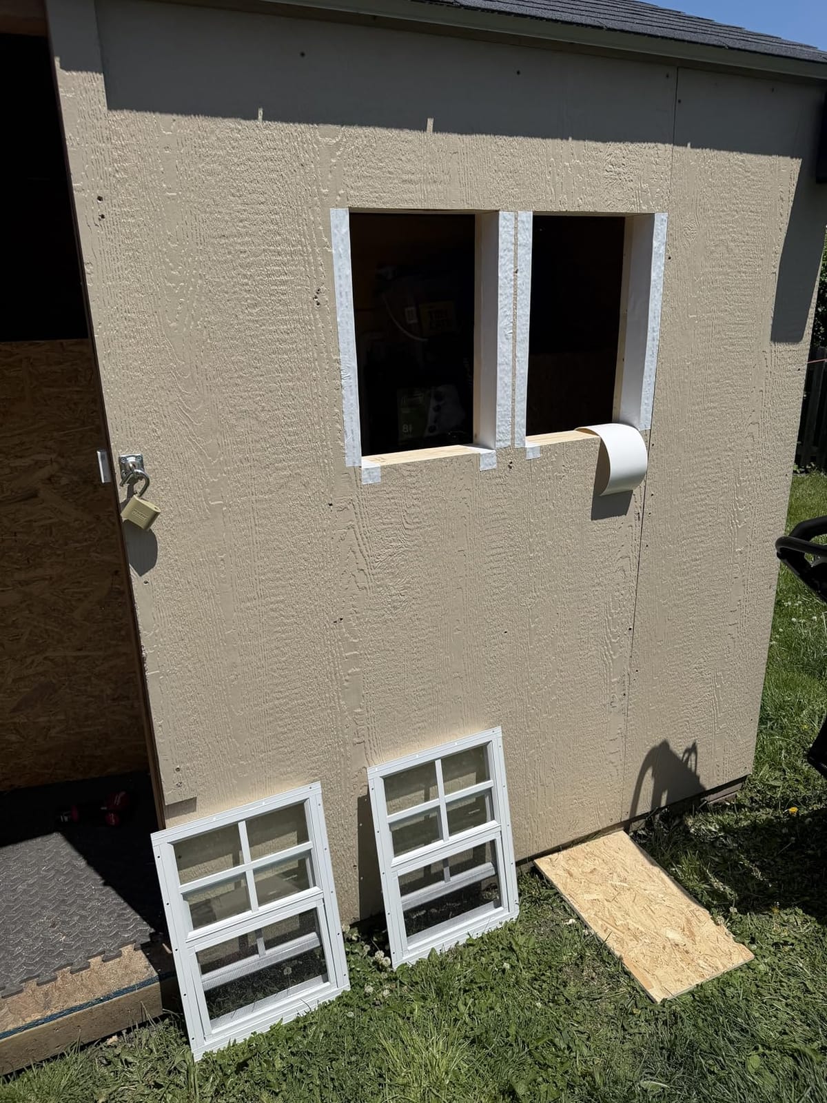 2 Pack Shed Windows, Chicken Coop Windows, 24