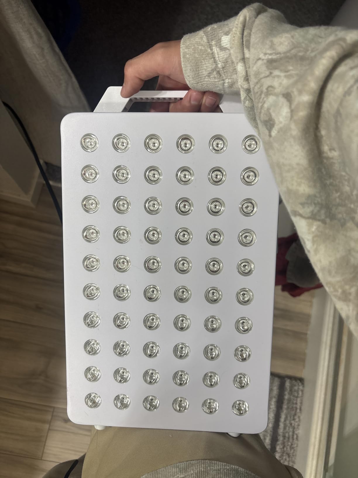 Red Light Therapy, 630/660/810/830/850nm 5 Wavelengths Red Near Infrared Light Device with 60 Dual Chip Clinical Grade LEDs, Remote Control, Timer for Face, Body, Pain Relief, BO-300 customer photo 2