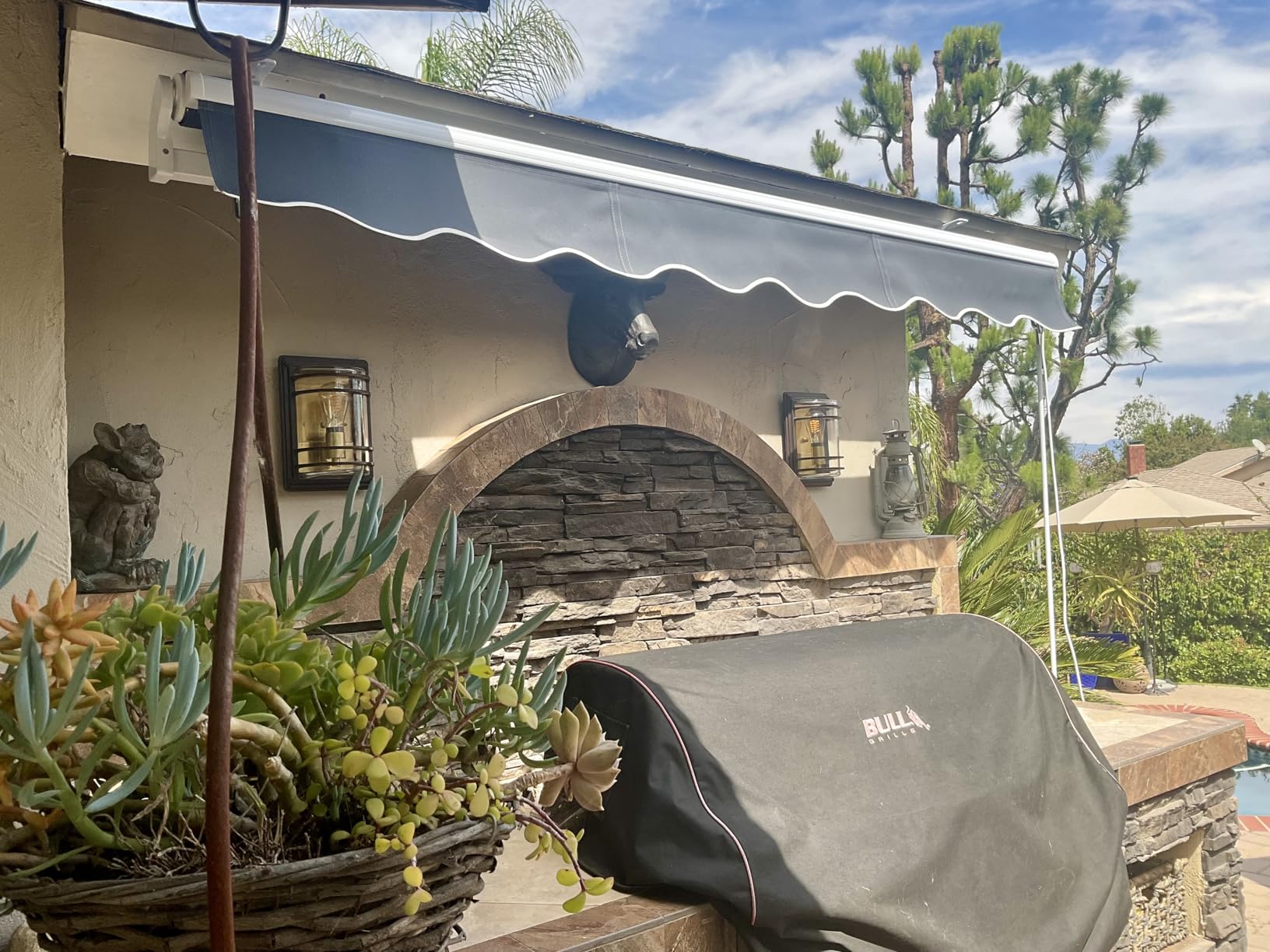 Paramondo 9.8'x8.2' Patio Awning Retractable Fully Assembled, Charcoal Grey | Motorized Sunshade Shelter customer photo 1