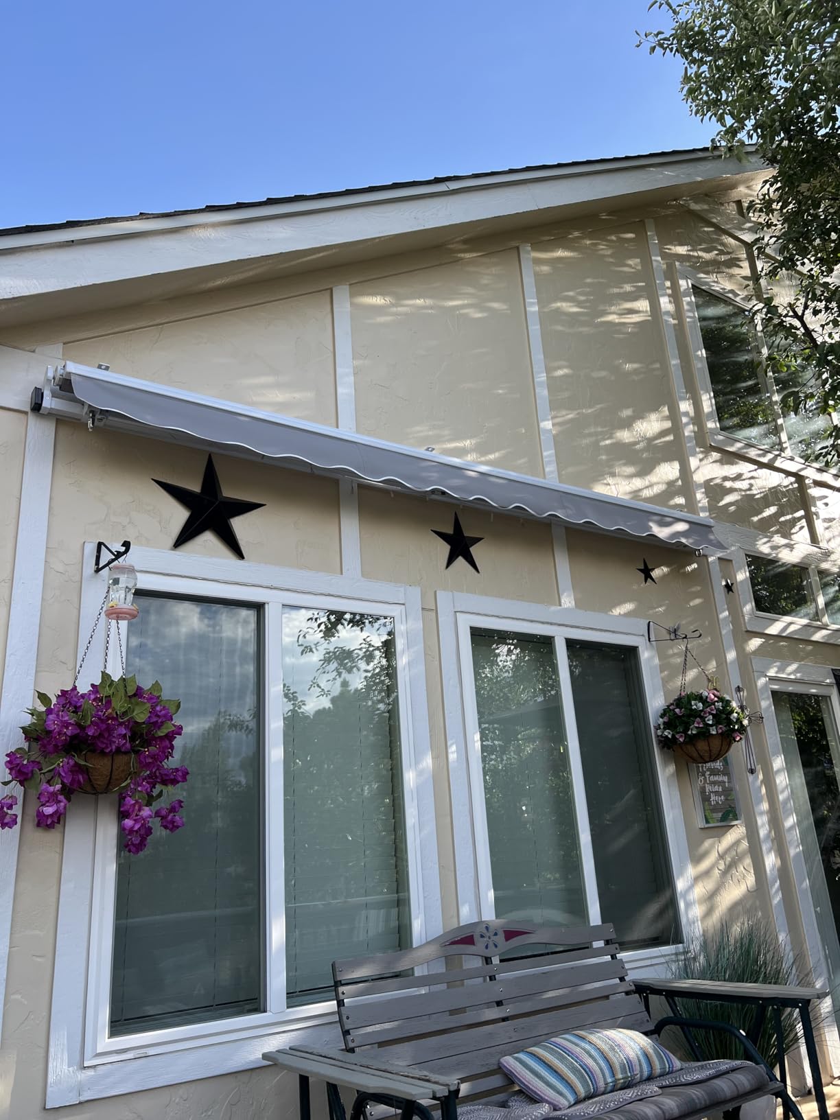 Paramondo 9.8'x8.2' Patio Awning Retractable Fully Assembled, Charcoal Grey | Motorized Sunshade Shelter customer photo 2