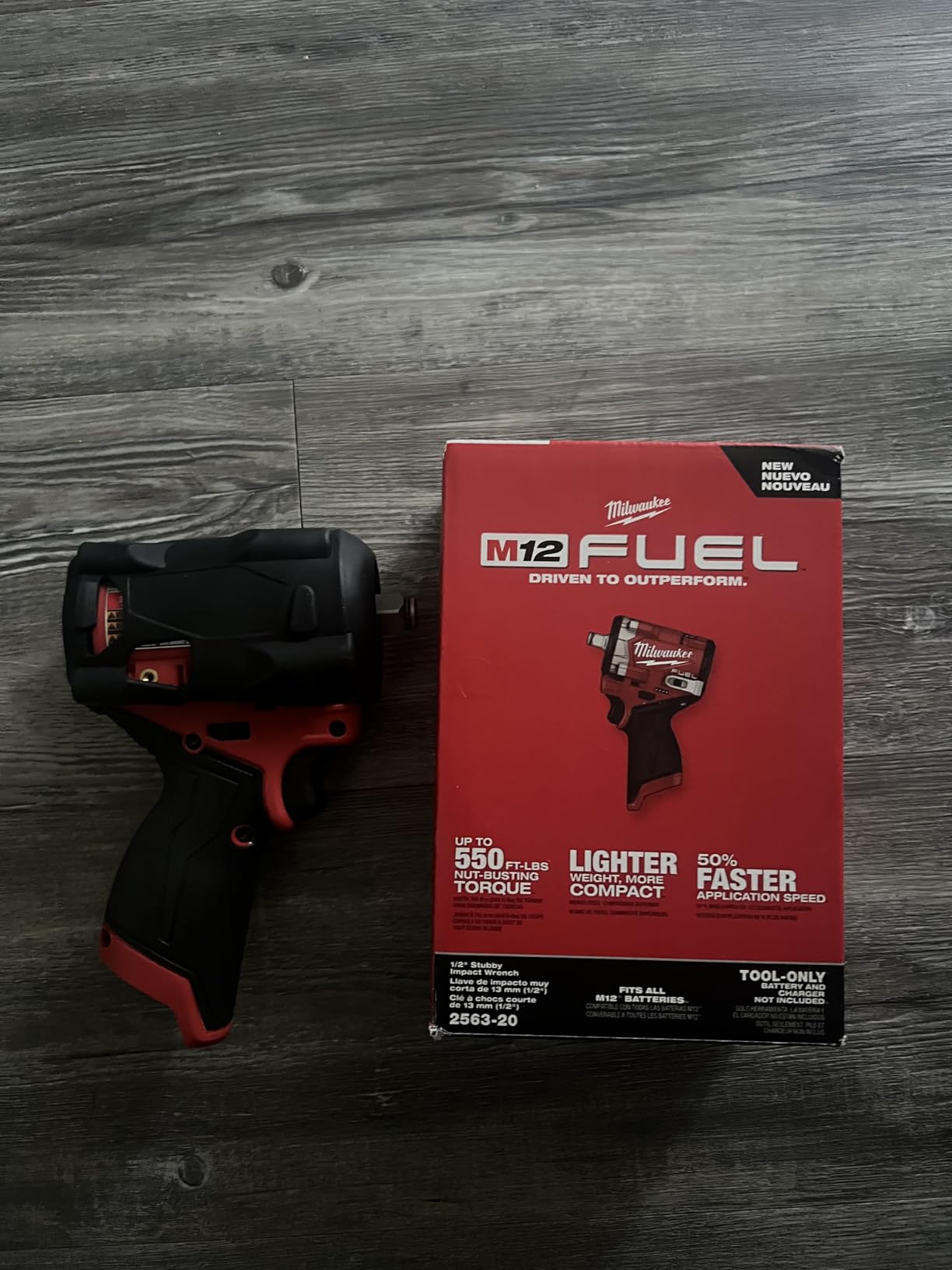 Milwaukee M12 FUEL Stubby 1/2 Inch Impact Wrench (Bare Tool) customer photo 1