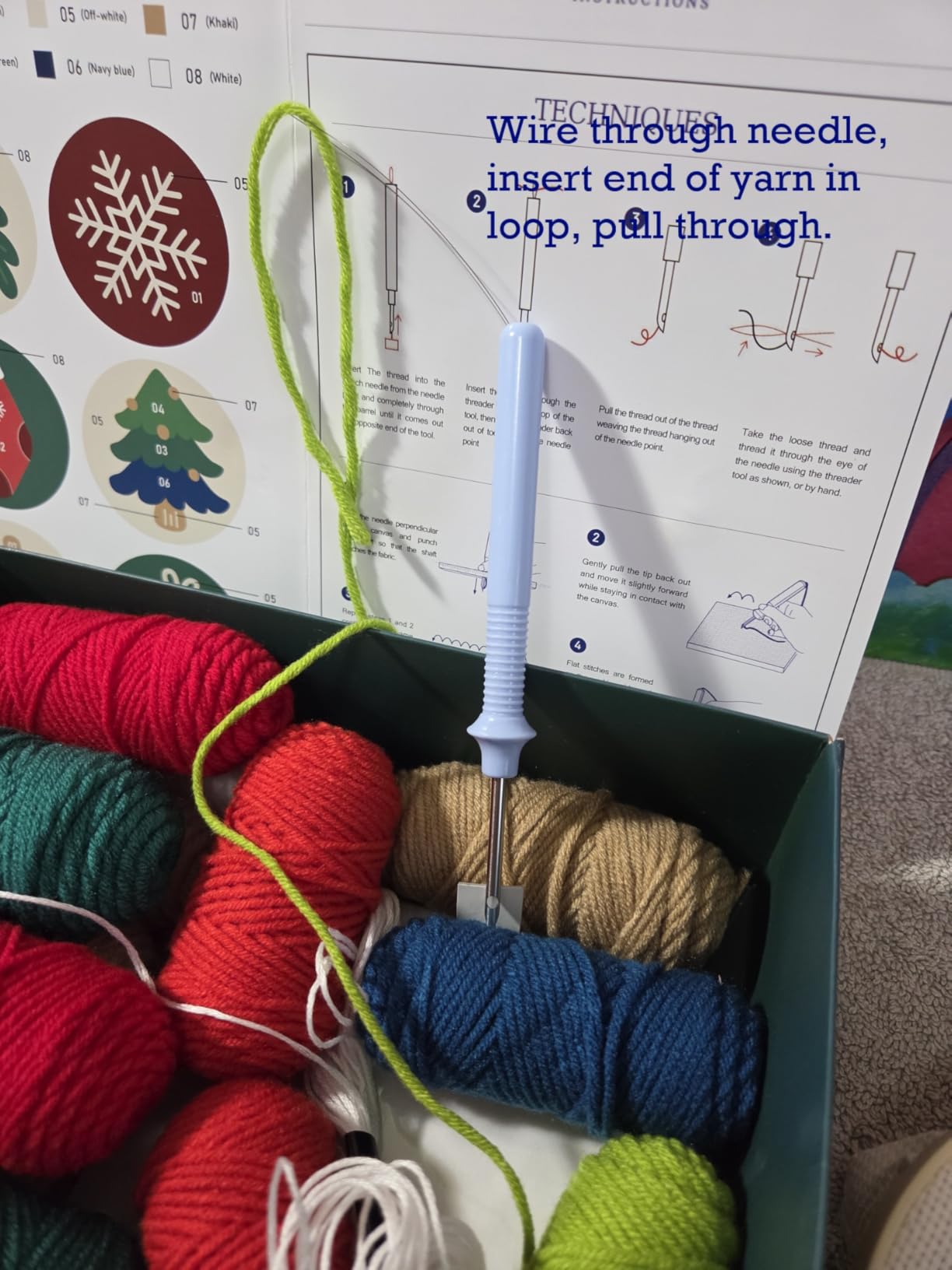 yuegool 6PCS Punch Needle Coaster Kit, Easy DIY Embroidery Set for Beginners, Kids & Adults with Patterns, Tools, Yarns, Hoop, Instructions & Coaster Holder customer photo 1