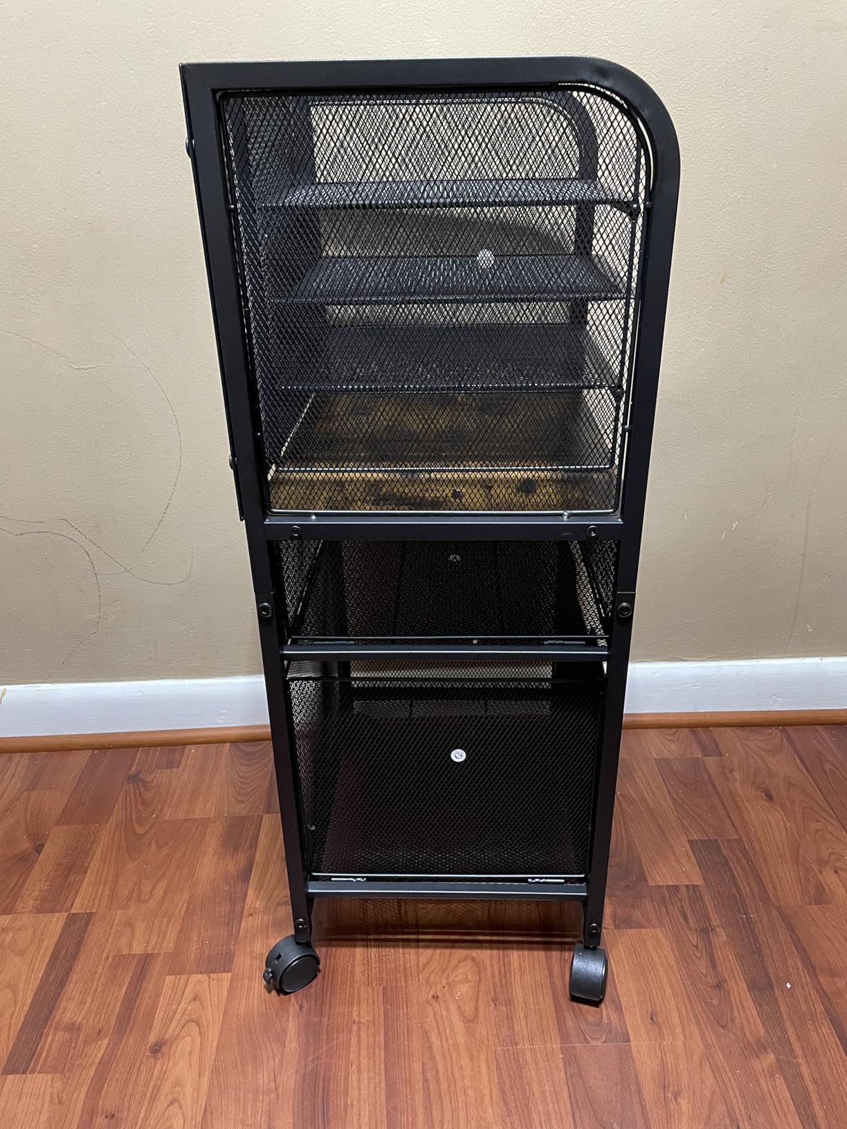 Feyejade 6-Tier Rolling File Cart Multi Mobile Drawer Cabinet Black customer photo 1