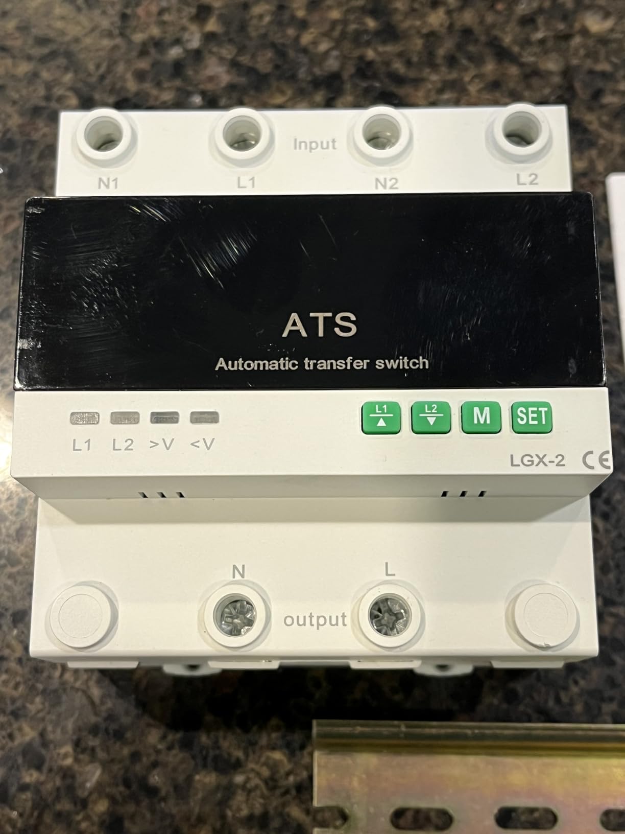 63A 110V Automatic/Manual Transfer Switch, DIN Rail Mount 110V for Generator Backup Power & Gas Furnace, 50/60Hz, LED Display, CE Certified customer photo 2