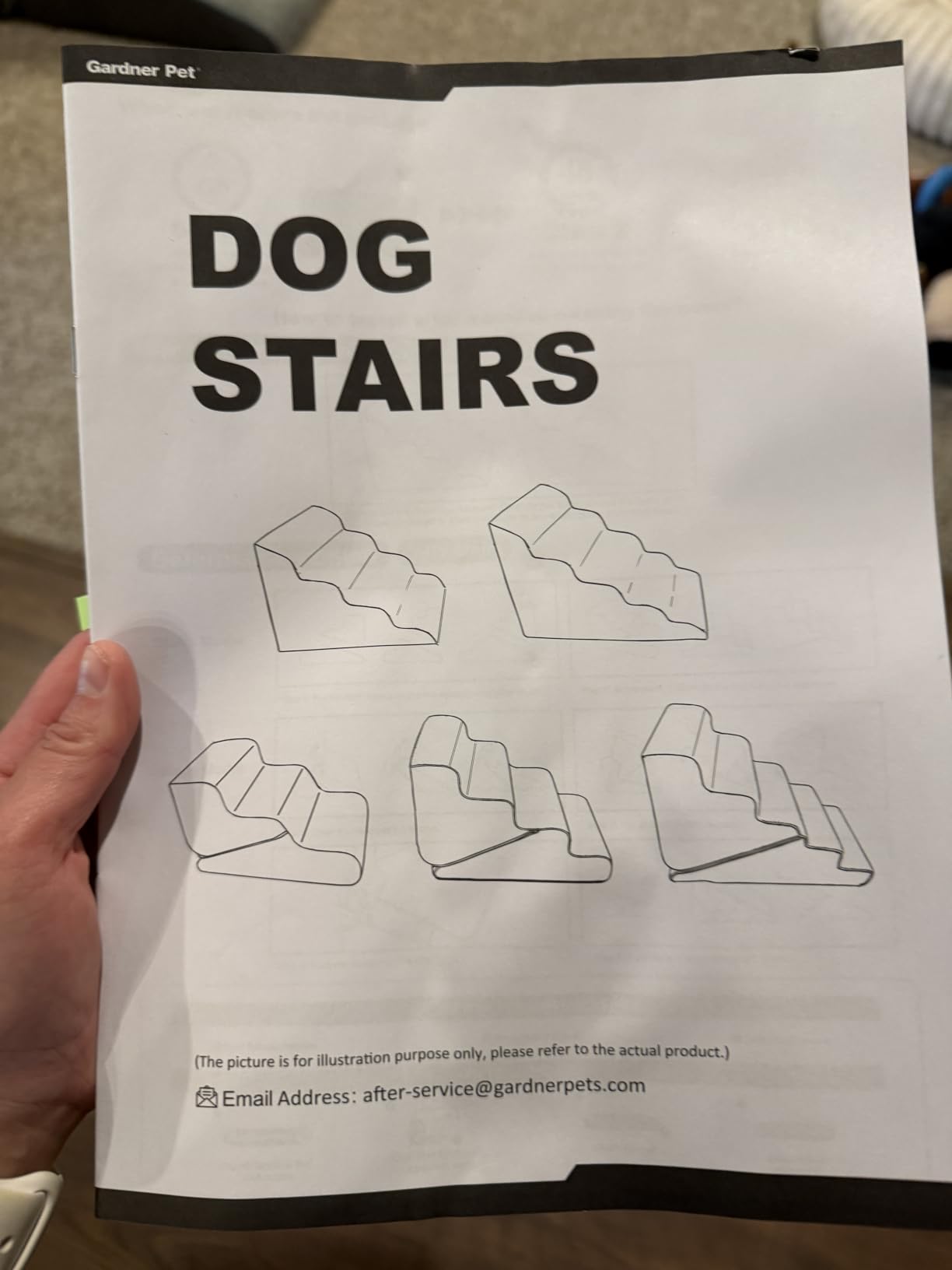 Gardner Pet Dog Stairs for Small Dogs 16.5
