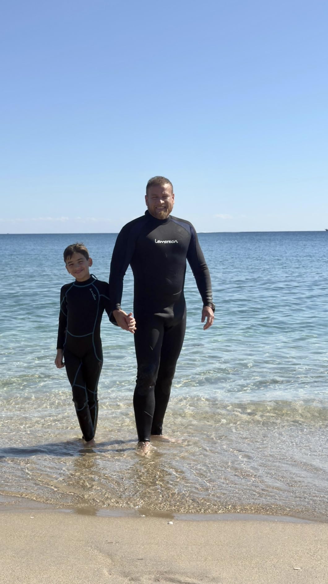 Lemorecn Men's Wetsuit 3/2mm and 5/4mm, Full Wetsuits for Men, Men's 3mm Full Wetsuit Front Zip for Diving Snorkeling Surfing Swimming customer photo 1