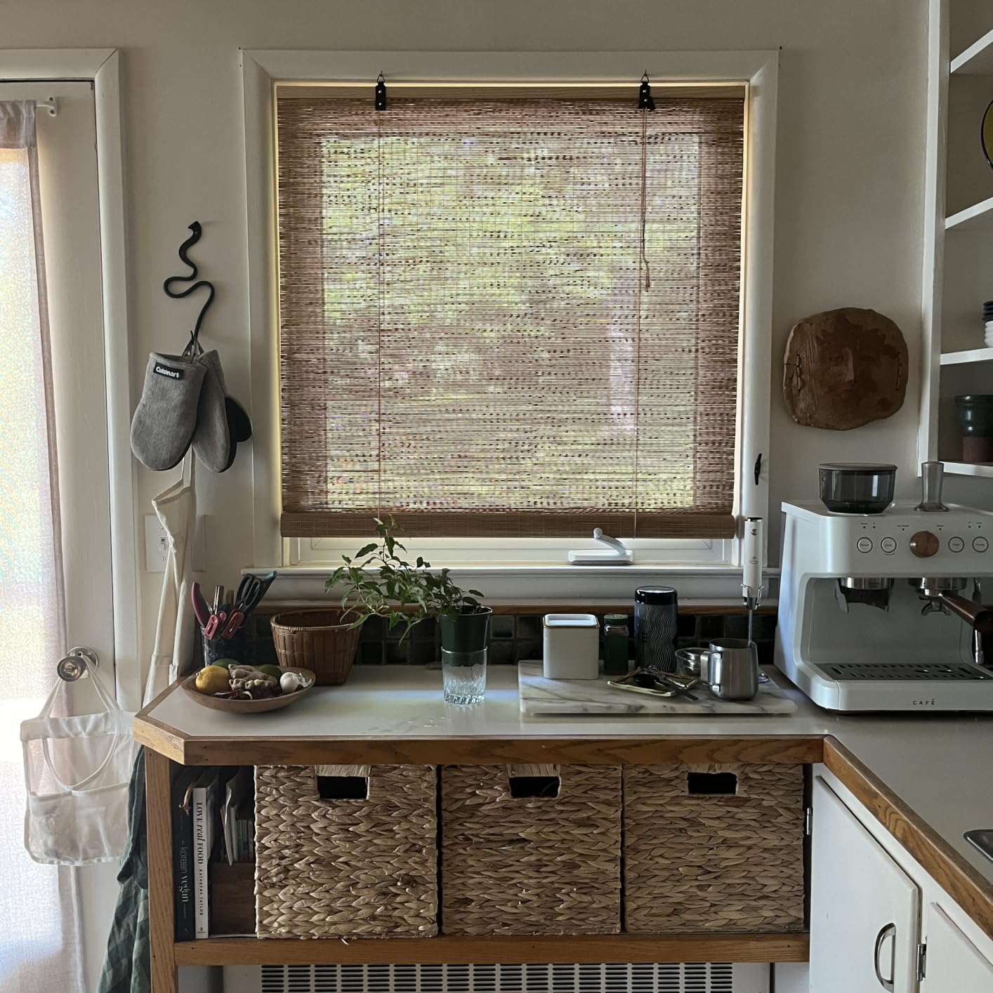 BAYUE Bamboo Blinds for Interior Windows, Roll Up Light Filtering, 23x48 in | Bamboo Shades with Install Hardware for Bedrooms, Living Rooms, Sunrooms customer photo 1