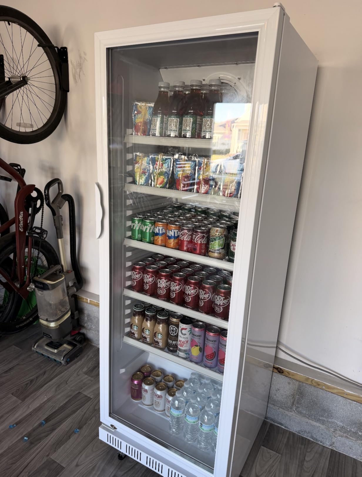 Tylza 2 Door Back Bar Cooler 200L Low-e Glass Black | 216 Can, Built-in/Free, Fast Cool, Temp Memory, 2 Locks, LED customer photo 1